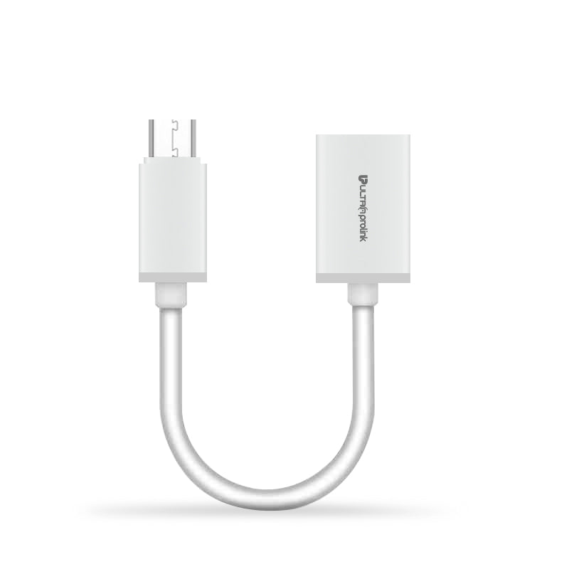 ERD UC-11 USB-C OTG Cable 5 Inch Long (White)