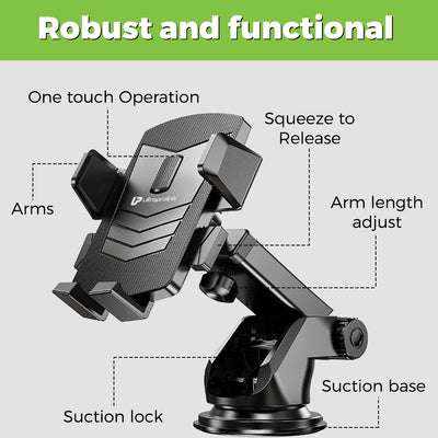 Universal Robo Mount with Telescopic for Dashboard & Windscreen UM1074 ...